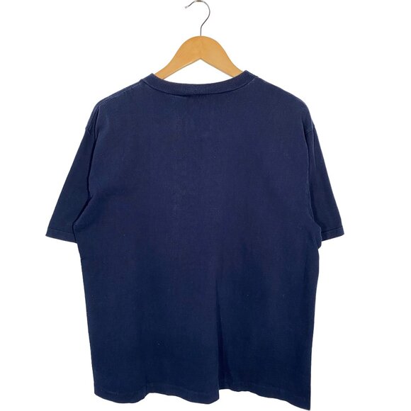 Vintage 1990 New York Yankees Die Hard Fan Single Stitch Graphic Tee men's Med - Picture 2 of 8